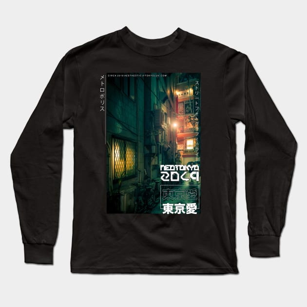 Dark city green vibe Long Sleeve T-Shirt by TKL